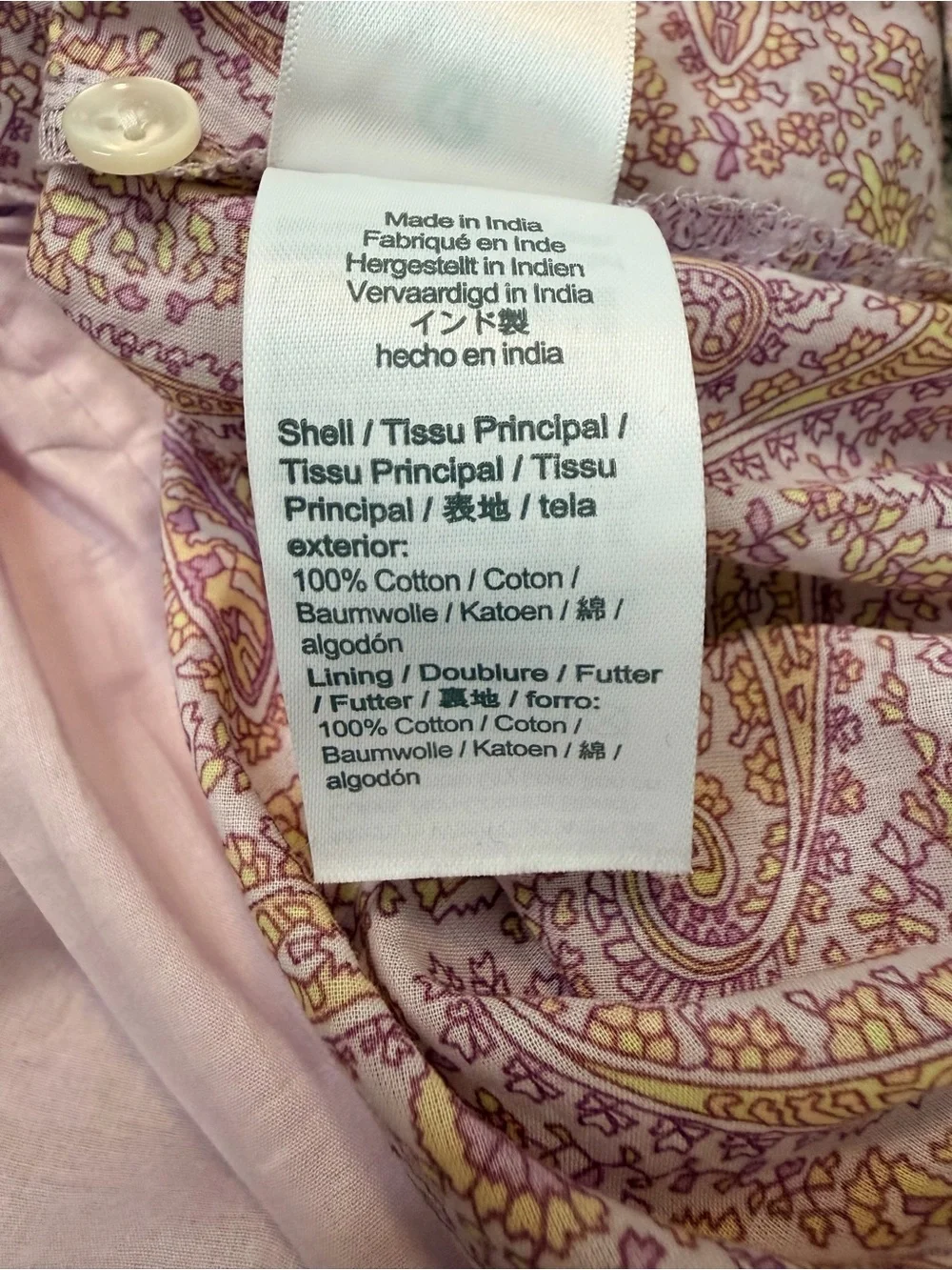 J. Crew Tie-Waist Cotton Voile Midi Dress in Beach Paisley. Size 2.